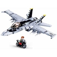 Sluban ModelBricks - F/A-18E Super Bumblebee Fighter Constructiespeelgoed 