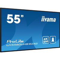 iiyama ProLite LH5560UHS-B2AG 54.6" 4K Ultra HD Public Display Zwart (mat), HDMI, LAN, WiFi, USB, Audio, Android 11