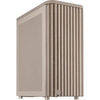 ASUS ASUS PROART PA401 WOOD MESH PWM BEIGE midi tower behuizing Beige | 2x USB-A | 1x USB-C | Window