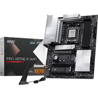 MSI PRO X870E-P WIFI socket AM5 moederbord Zwart, RAID, 5Gb-LAN, Wi-Fi 7, BT, Sound, ATX