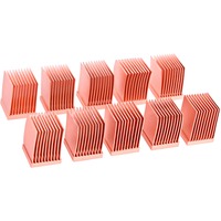 Alphacool GPU RAM Copper Heatsinks Koper, 10 stuks, 10 x 10 mm