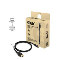 Club 3D MiniDisplayPort naar DisplayPort DP80 bidirectioneel adapter Zwart, 1 meter, Vesa-gecertificeerd