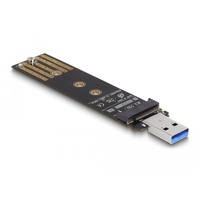 DeLOCK Combo Converter voor M.2 NVMe PCIe of SATA SSD met USB 3.2 Gen 2 
