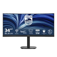 Philips 34B2N3500C/00 34" UltraWide monitor Zwart, HDMI, DisplayPort, USB-C, Audio, 120 Hz