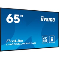 iiyama ProLite LH6560UHS-B1AG 65" 4K Ultra HD Public Display Zwart, HDMI, WiFi, USB, Audio, Android 