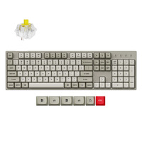 Keychron C2 Pro-M4, toetsenbord Grijs, US lay-out, Keychron Super Banana, RGB leds, OSA Double-Shot PBT, hot swap, 8000 Hz