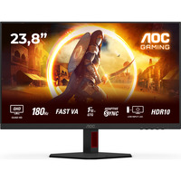 AOC Q24G4RE 23.8" gaming monitor Zwart/rood, 180 Hz, HDMI, DisplayPort