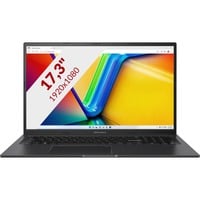 ASUS VivoBook 17X M3704YA-AU075W 17.3"  laptop Zwart | Ryzen 5 7530U | Radeon Graphics | 16 GB | 512 GB SSD