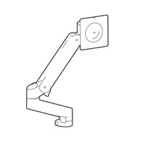 Ergotron LX Pro Monitorarm Uitbreidingsset Zwart