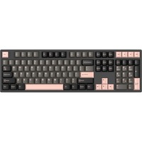 HelloGanss HS108T GC02 RGB mechanisch toetsenbord Zwart, US lay-out (QWERTY), Gateron Yellow, 100%, RGB leds, PBT Doubleshot keycaps, hot swap, 2,4 GHz / Bluetooth / USB-C