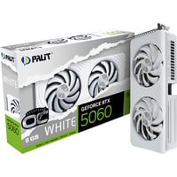 Palit GeForce RTX 5060 OC WHITE 8GB grafische kaart Wit, DLSS 4, 3x DisplayPort, 1x HDMI 2.1