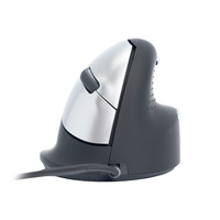 R-Go Tools R-Go He Break (medium, rechts, bedraad) muis Zwart/zilver, 400 - 2400 DPI