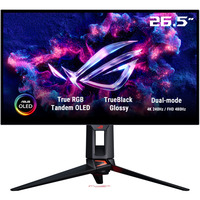 ASUS ROG Swift PG27UCWM 26.5" 4K Ultra HD gaming monitor Zwart, 1x DisplayPort, 2x HDMI, 1x USB-C, 240 Hz / 480 Hz, 2x HDMI, 1x DisplayPort, USB Hub, AMD Free-Sync
