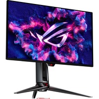 ASUS ROG Swift QD-OLED PG27UCDM 26.5" 4K Ultra HD gaming monitor Zwart, 1x DisplayPort, 2x HDMI, 1x USB-C, 3x USB-A, 240 Hz