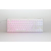 Ducky One 3 Classic Pure White TKL RGB mechanisch toetsenbord Wit, US lay-out (QWERTY), Cherry MX Silent Red, 80% (TKL), RGB leds, Double-shot PBT, Hot-swappable, QUACK Mechanics