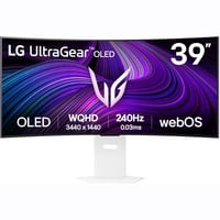 LG UltraGear 39GX90SA-W 39" Curved UltraWide gaming monitor Wit, 2x HDMI, DisplayPort, 2x USB-A, USB-C, RJ-45, 240 Hz