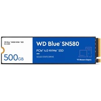 WD Blue SN580, 500 GB SSD WDS500G3B0E, M.2 2280, PCIe Gen4 x4