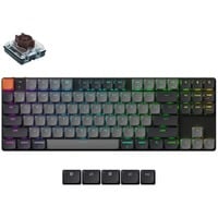 Keychron K1X-H3, toetsenbord Zwart, US lay-out, Keychron Mechanical Brown, 80%, RGB leds, ABS Keycap, hot swap, USB-C | Bluetooth 5.2