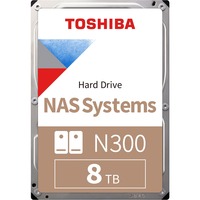 Toshiba N300 8 TB harde schijf HDWG480UZSVA, SATA/600, 24/7, Bulk