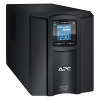 APC Smart-UPS SMC2000I Noodstroomvoeding ups Zwart, 6x C13, 1x C19, Tower, USB, 2000VA