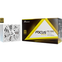 Seasonic FOCUS GX-1000 1000W ATX3.1 voeding Wit, 1x 12VHPWR, 3x PCIe, kabelmanagement