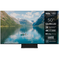 TCL MQLED85K Premium QD-MiniLED TV 50" 4K Ultra HD Zwart, 4x HDMI, USB-A, LAN, WiFi 5, BlueTooth 5.4
