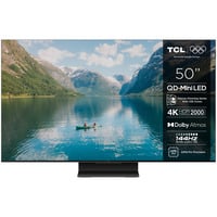 TCL MQLED85K Premium QD-MiniLED TV 50" Ultra HD QLED Zwart, 4x HDMI, USB-A, LAN, WiFi 5, BlueTooth 5.4