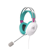 ASUS TUF Gaming H1 Gen II Hatsune Miku Edition over-ear gaming headset Wit/turquoise, Pc, PlayStation 4, PlayStation 5