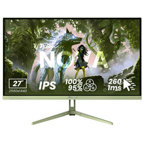 Arozzi Nova 27" gaming monitor Groen, 2x DisplayPort, 2x HDMI, Audio, Adaptive Sync, 260 Hz