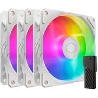 Cooler Master SickleFlow Edge 120 ARGB White Edition Fan Kit case fan Wit, 3 stuks, met A1 Mini LED Controller