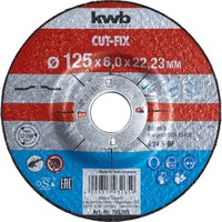 KWB Cut-Fix Schuurschijven, Metaalbewerking 125mm slijpschijf 