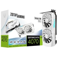 ZOTAC GeForce RTX 4070 Twin Edge OC White Edition grafische kaart Wit, DLSS 3, 3x DisplayPort, 1x HDMI 2.1