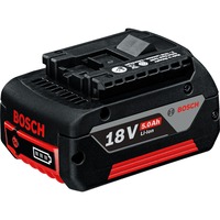 Bosch GBA 18V 5,0Ah Professional Accupack oplaadbare batterij Zwart/rood