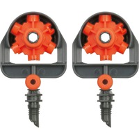 GARDENA Multi 6-sproeikop Oranje/grijs, 1396-20, 2 stuks