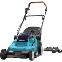 Makita DLM432PT2  2x18 V Grasmaaier Blauw/zwart, Incl. 2 accu's en duo snellader