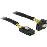 DeLOCK mini SAS SFF-8087 > mini SAS SFF-8087 angled , 1m kabel Zwart, 83642