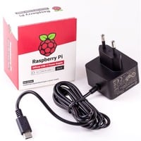 Raspberry Pi Foundation Officiële Black Raspberry Pi 5.1A / 3A PSU voedingseenheid Zwart