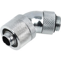 Alphacool 16/10 compression fitting 45° draaibaar G1/4 verbinding Chroom