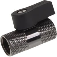 Alphacool 2-way Kogelkraan G1/4 Nickel kraanstuk Zwart