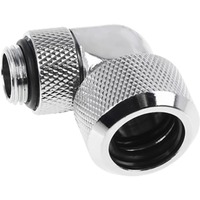 Alphacool Eiszapfen 16mm HardTube compressiefitting 90° draaibaar verbinding Chroom
