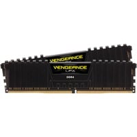 Corsair 16 GB DDR4-3200 (2x 8 GB) Kit werkgeheugen Zwart, CMK16GX4M2E3200C16, Vengeance LPX, XMP 2.0