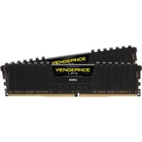Corsair 32 GB DDR4-3000 Kit werkgeheugen Zwart, CMK32GX4M2D3000C16, Vengeance LPX, XMP
