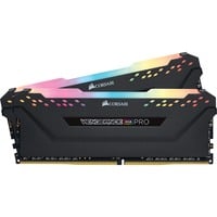 Corsair 64 GB DDR4-3600 Kit werkgeheugen Zwart, CMW64GX4M2D3600C18, Vengeance RGB PRO, XMP