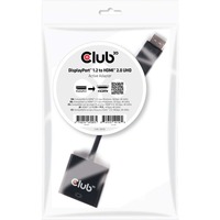 Club 3D DisplayPort 1.2 naar HDMI 2.0 UHD actieve adapter Zwart