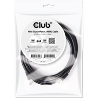 Club 3D Mini DisplayPort 1.2 HBR2 kabel male-male Zwart, 2 meter