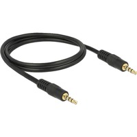 DeLOCK 3,5 mm kabel Zwart, 1 meter