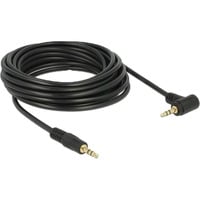 DeLOCK 3,5 mm male > 3.5 mm male kabel Zwart, 5 meter