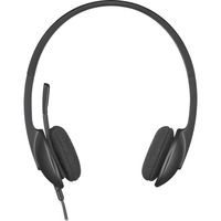 Logitech USB H340 on-ear headset Zwart, Retail