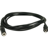 goobay 3,5 mm jack (male) naar 3,5 mm jack (female) verlengkabel Zwart, 3 meter