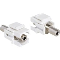 DeLOCK Keystone module Stereo jack 3.5 mm female adapter Wit